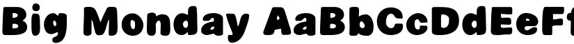 Big Monday font download