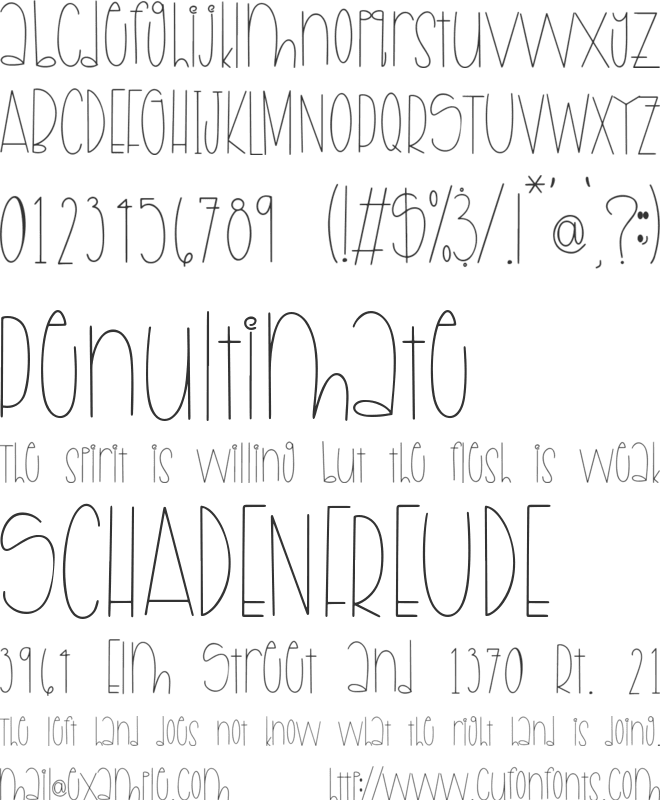 Loopella font preview