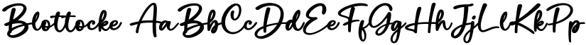 Blottocke font
