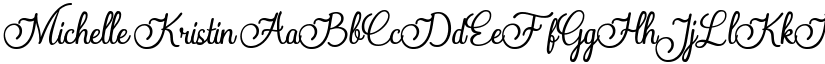 Michelle Kristin font