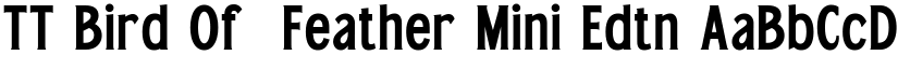 TT Bird Of  Feather Mini Edtn font