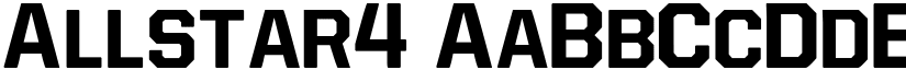 Allstar4 font