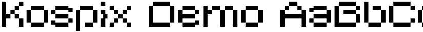 Kospix Pixel Font font download