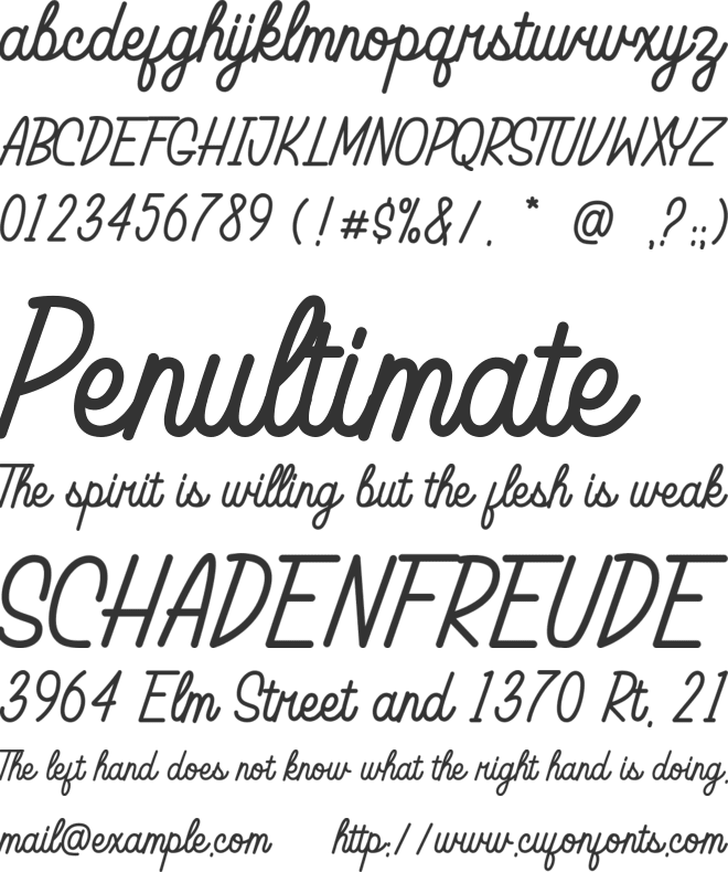 Sumanic Ranger font preview