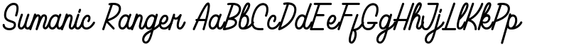 Sumanic Ranger font