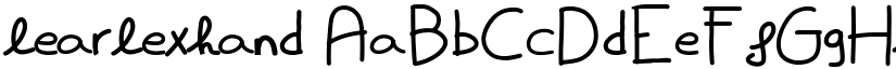 learlexhand font