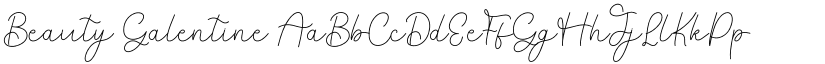 Beauty Galentine font