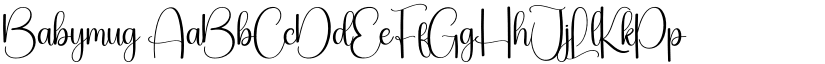 Babymug font