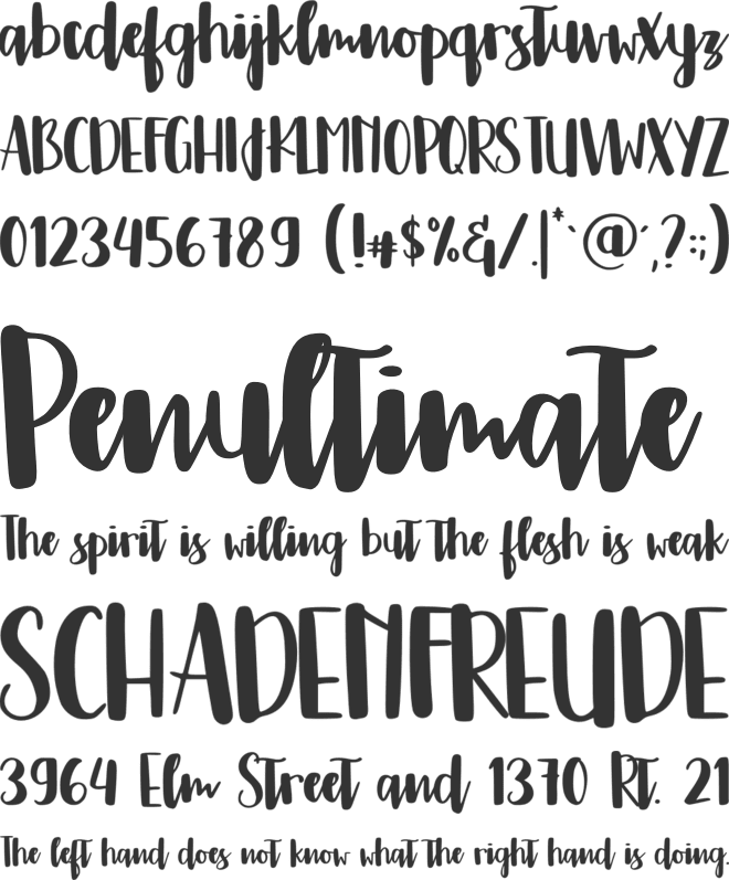 Felocity ads font preview