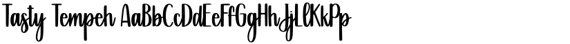 Tasty Tempeh font