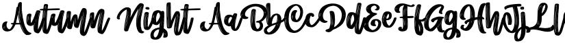 Autumn Night font