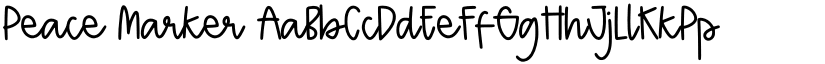 Peace Marker font