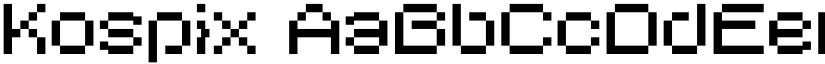 Kospix font