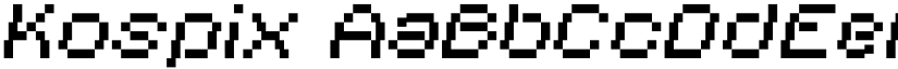 Kospix font