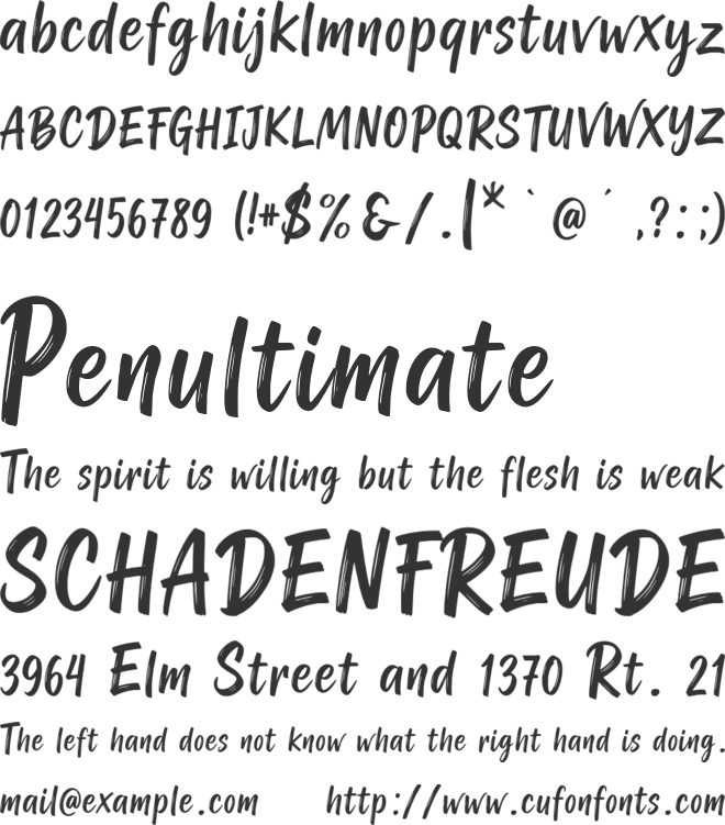 Gadies Javana font preview