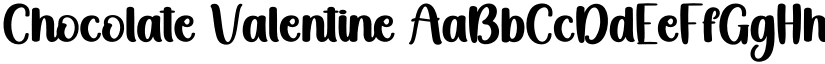 Chocolate Valentine font download