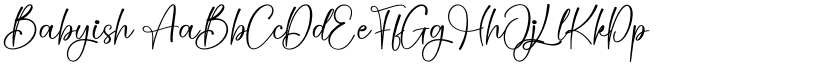 Babyish font