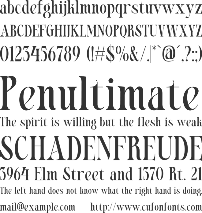 Arnoira font preview