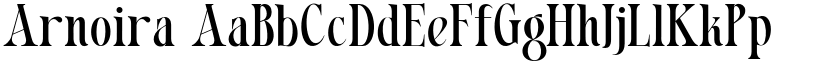 Arnoira font