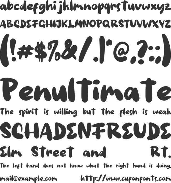 Boblious font preview