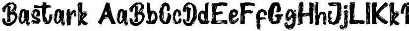 Bastark font