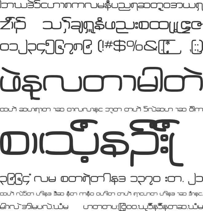 Karen Federation font preview