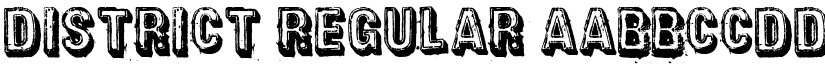 District Regular font