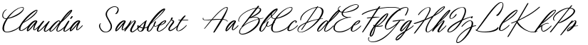 Claudia Sansbert font