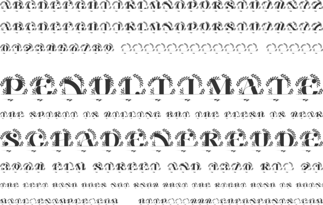 Crestoria Split Monogram font preview