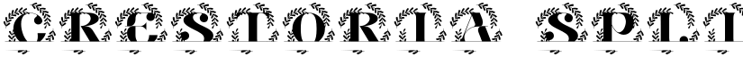 Crestoria Split Monogram font