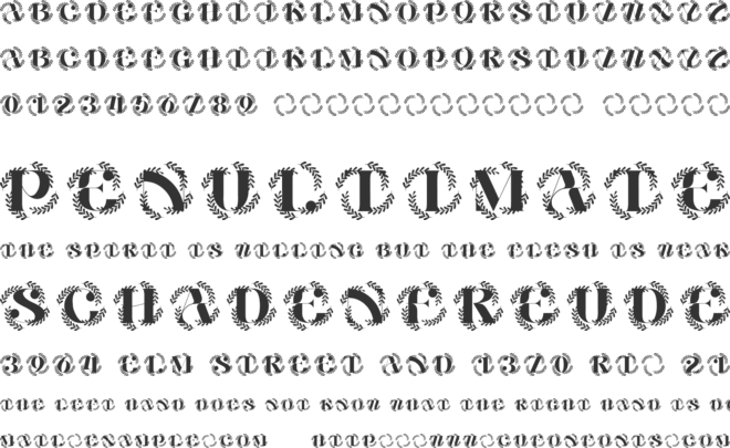 Crestoria Monogram font preview