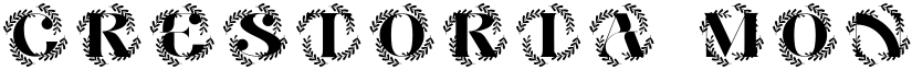 Crestoria Monogram font