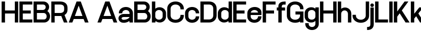 HEBRA font download