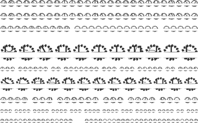 Elenford Split Monogram font preview