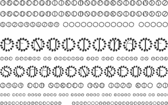 Elenford Monogram font preview