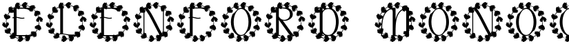 Elenford Monogram font
