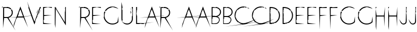 Raven Regular font