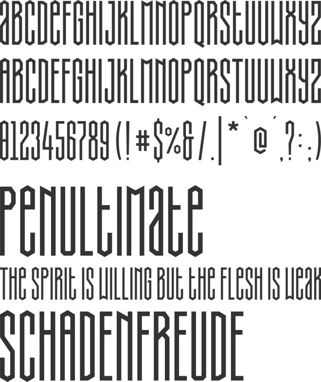 Crossland font preview