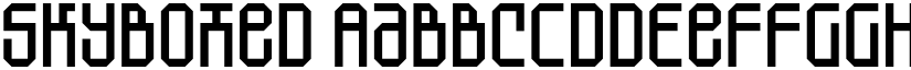 SkyBoxed font download