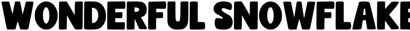 Wonderful Snowflake font