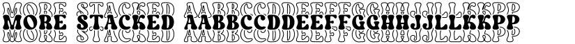 More Stacked font