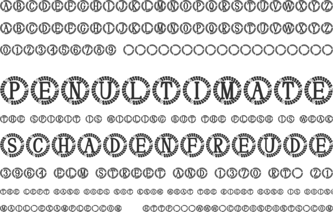 Finoria Monogram font preview