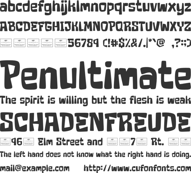 Crack Stone Free font preview