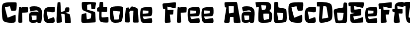 Crack Stone Free font