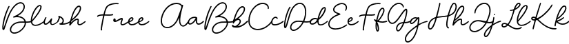 Blush Free font