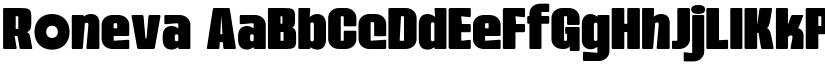 Roneva font