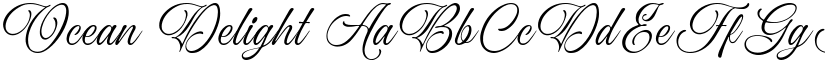 Ocean Delight font