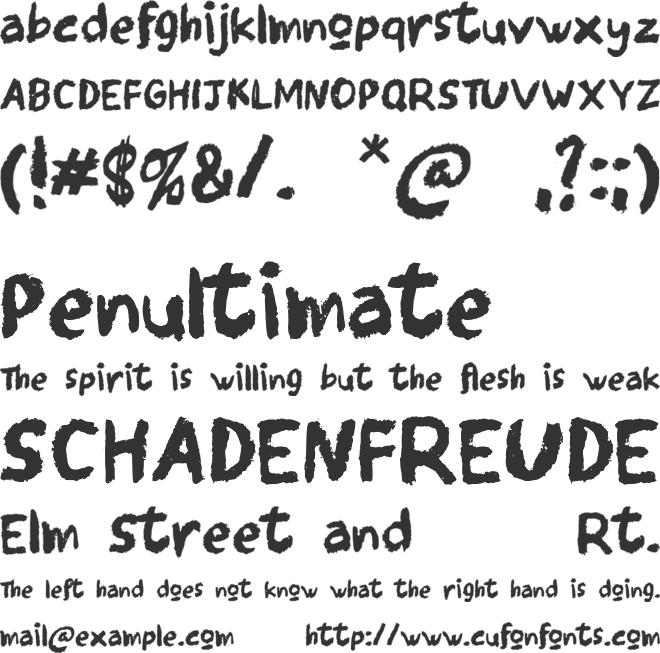 Scratch Kids font preview