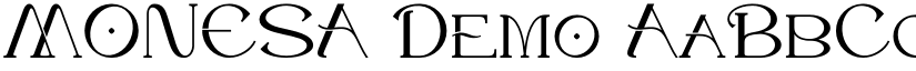 MONESA Demo font
