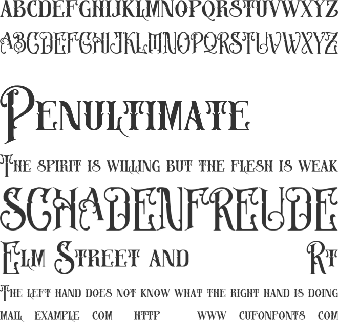 Brometalic font preview
